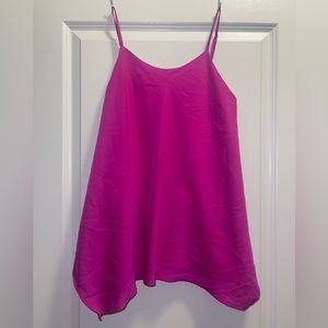 Trapeze blouse fuschia pink top small